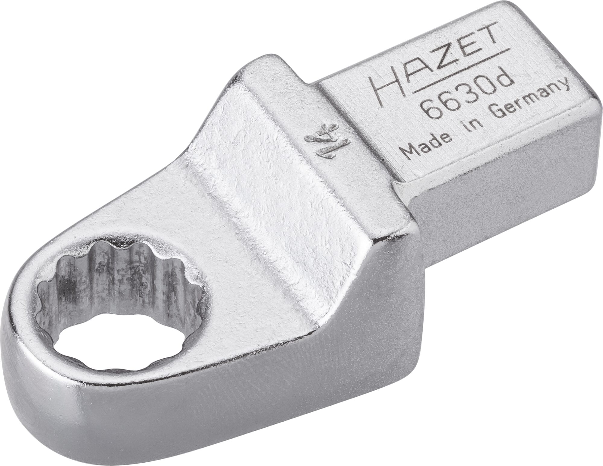 HAZET Einsteck-Ringschlüssel 6630D-14 ∙ Einsteck-Vierkant 14 x 18 mm ∙ Außen-Doppel-Sechskant-Tractionsprofil ∙ 14 mm 4000896028986 6630D-14