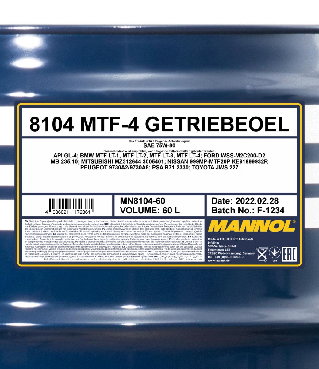 MN MTF-4 Getriebeoel 75W-80 GL-4