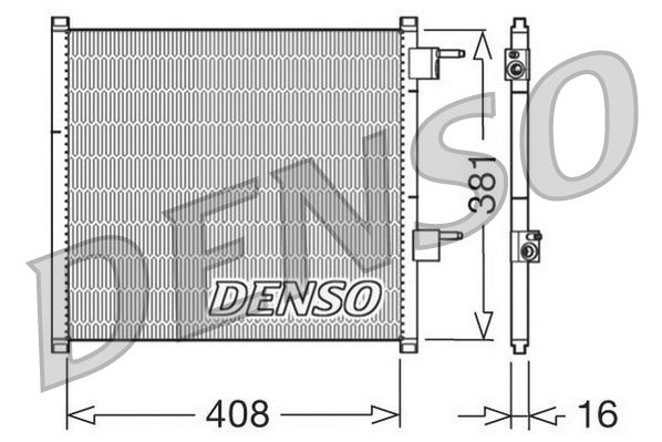 DENSO Kondensator, Klimaanlage (DCN10019)