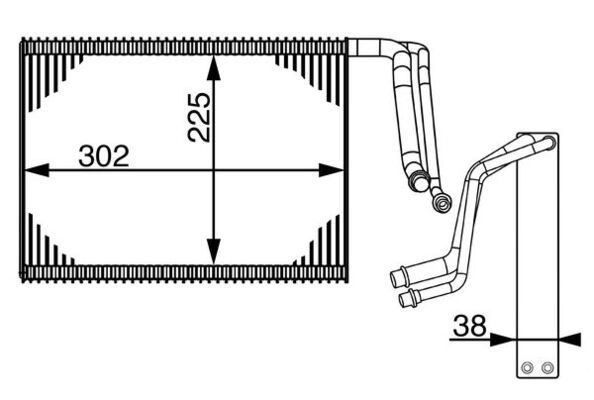 MAHLE Verdampfer, Klimaanlage (AE 143 000S) 4057635044905 AE 143 000S