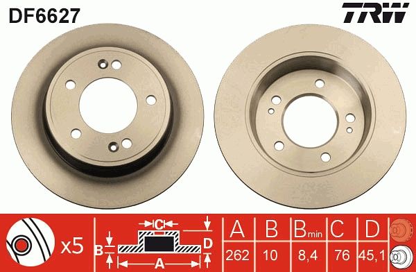 TRW Bremsscheibe (DF6627)