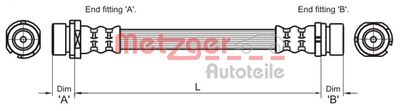 METZGER Bremsschlauch (4112336)