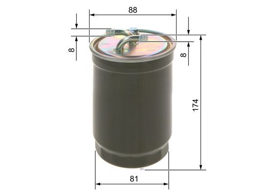 BOSCH Kraftstofffilter (0 450 906 172)
