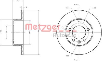 METZGER Bremsscheibe (6110011)