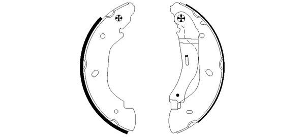 TEXTAR Bremsbackensatz (91059100)