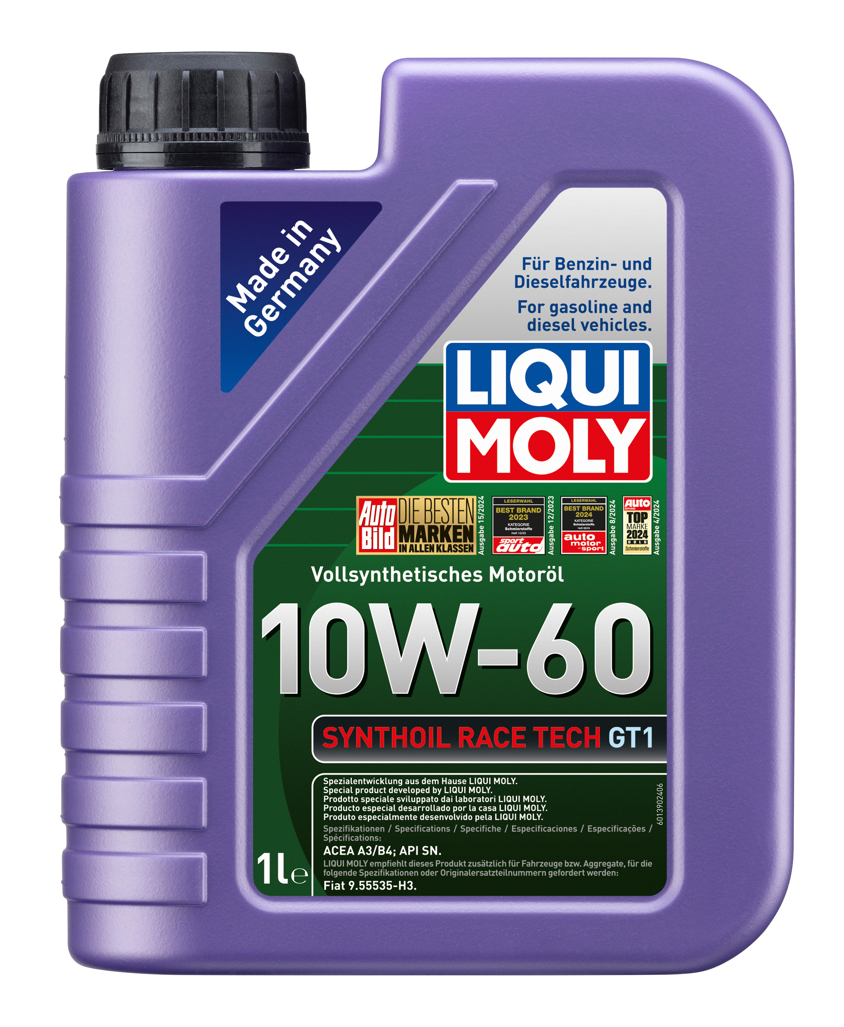 LIQUI MOLY Synthoil Race Tech GT1 10W-60, 1 l (1390)