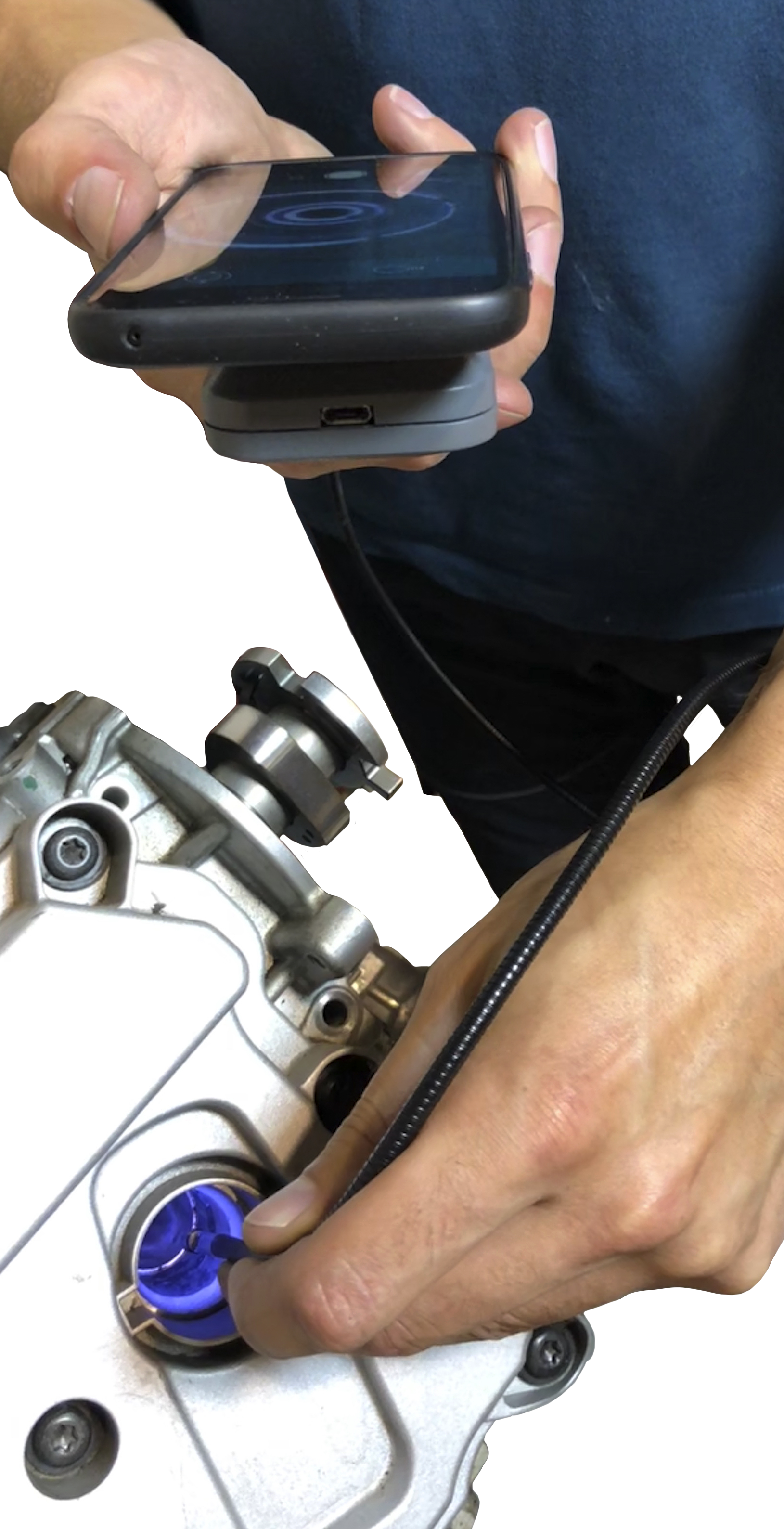 Endoskop "WLAN" 2-Kamerasonde 4,9mm