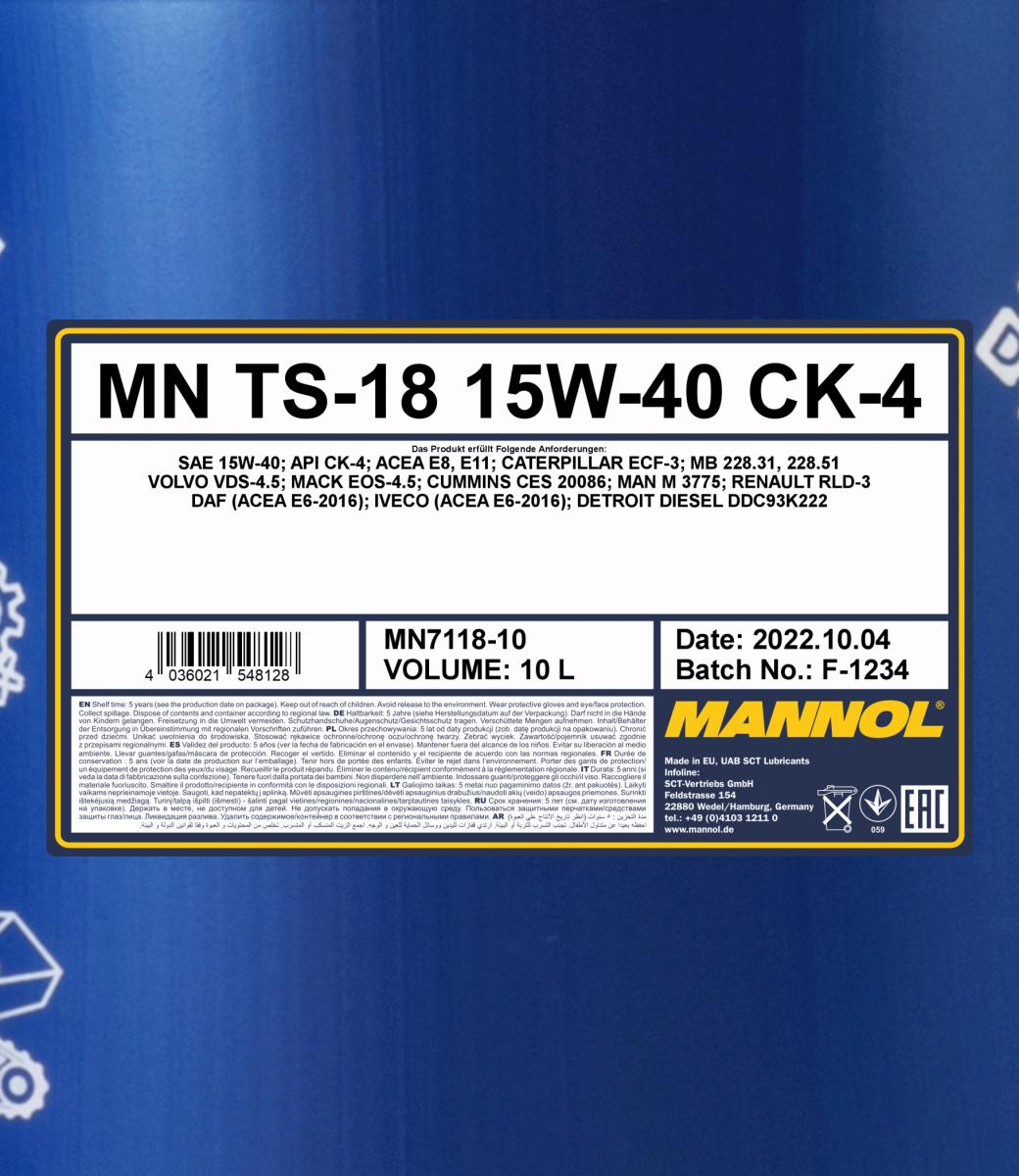 MN TS-18 15W-40 CK-4