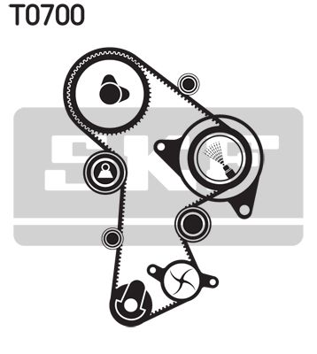 SKF Wasserpumpe + Zahnriemensatz (VKMC 01263-2)