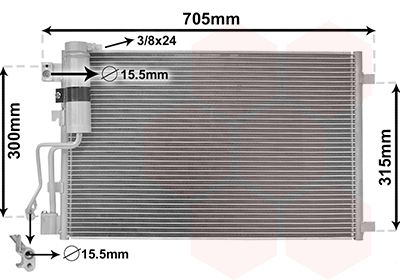 VAN WEZEL Kondensator, Klimaanlage (13005283)