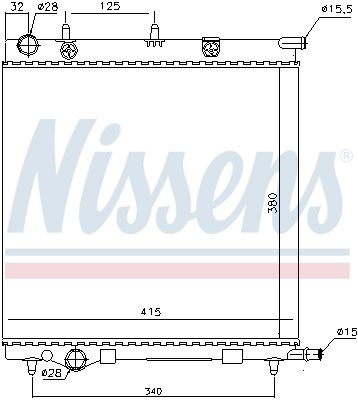 NISSENS Kühler, Motorkühlung (61284) NISSENS Kühler, Motorkühlung (61284)