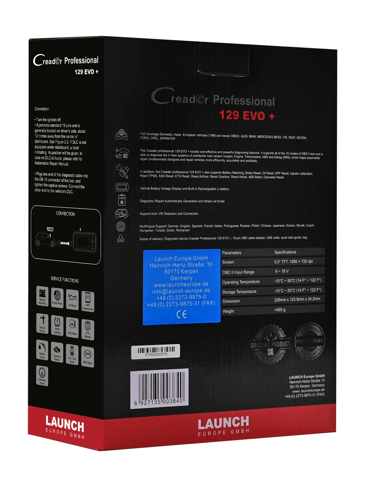 OSTER-AKTION! LAUNCH CRP 129 EVO+ FabuCar Mini Booster OSTER-AKTION! LAUNCH CRP 129 EVO+ FabuCar Mini Booster