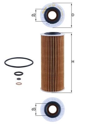 KNECHT Ölfilter (OX 368D1)