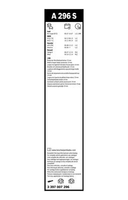 BOSCH Wischblatt (3 397 007 296)