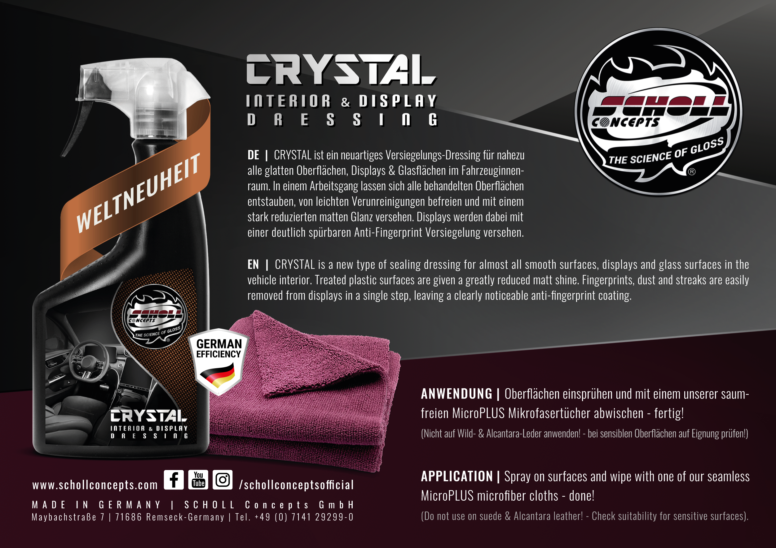 CRYSTAL Interior & Display Dressing 500ml