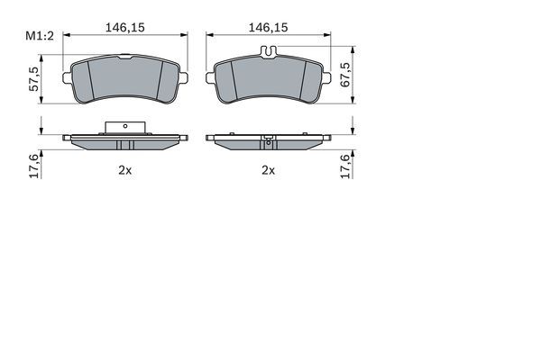 BOSCH Bremsbelagsatz, Scheibenbremse (0 986 494 763) BOSCH Bremsbelagsatz, Scheibenbremse (0 986 494 763)