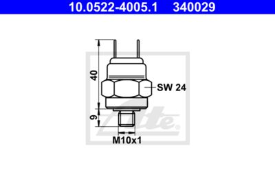 ATE Druckschalter, Bremshydraulik (10.0522-4005.1)