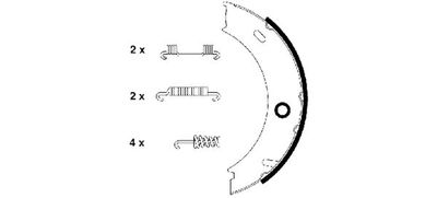 HELLA Bremsbackensatz, Feststellbremse (8DA 355 050-461)