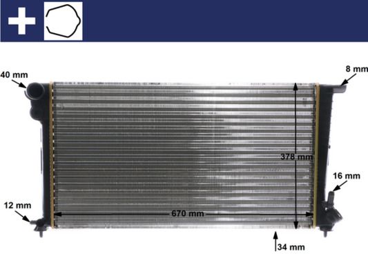 MAHLE Kühler, Motorkühlung (CR 614 000S) MAHLE Kühler, Motorkühlung (CR 614 000S)