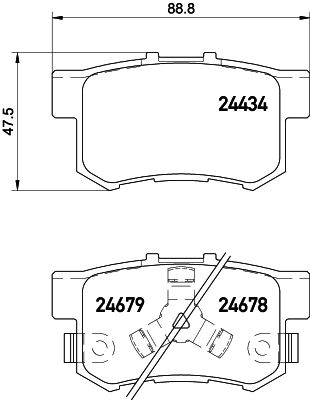 HELLA Bremsbelagsatz, Scheibenbremse (8DB 355 020-021)