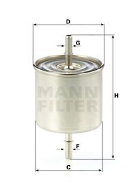 MANN-FILTER Kraftstofffilter (WK 8046) Thumbnail