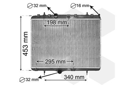 VAN WEZEL Kühler, Motorkühlung (40002255)