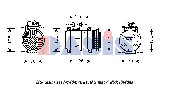 AKS DASIS Kompressor, Klimaanlage (850766N)