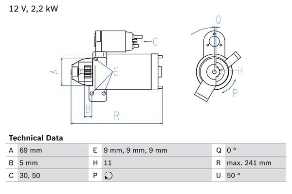 BOSCH Starter (0 986 023 960)