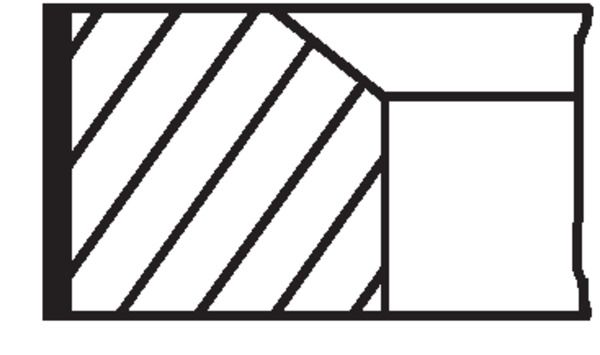 MAHLE Kolbenringsatz (001 76 V1)