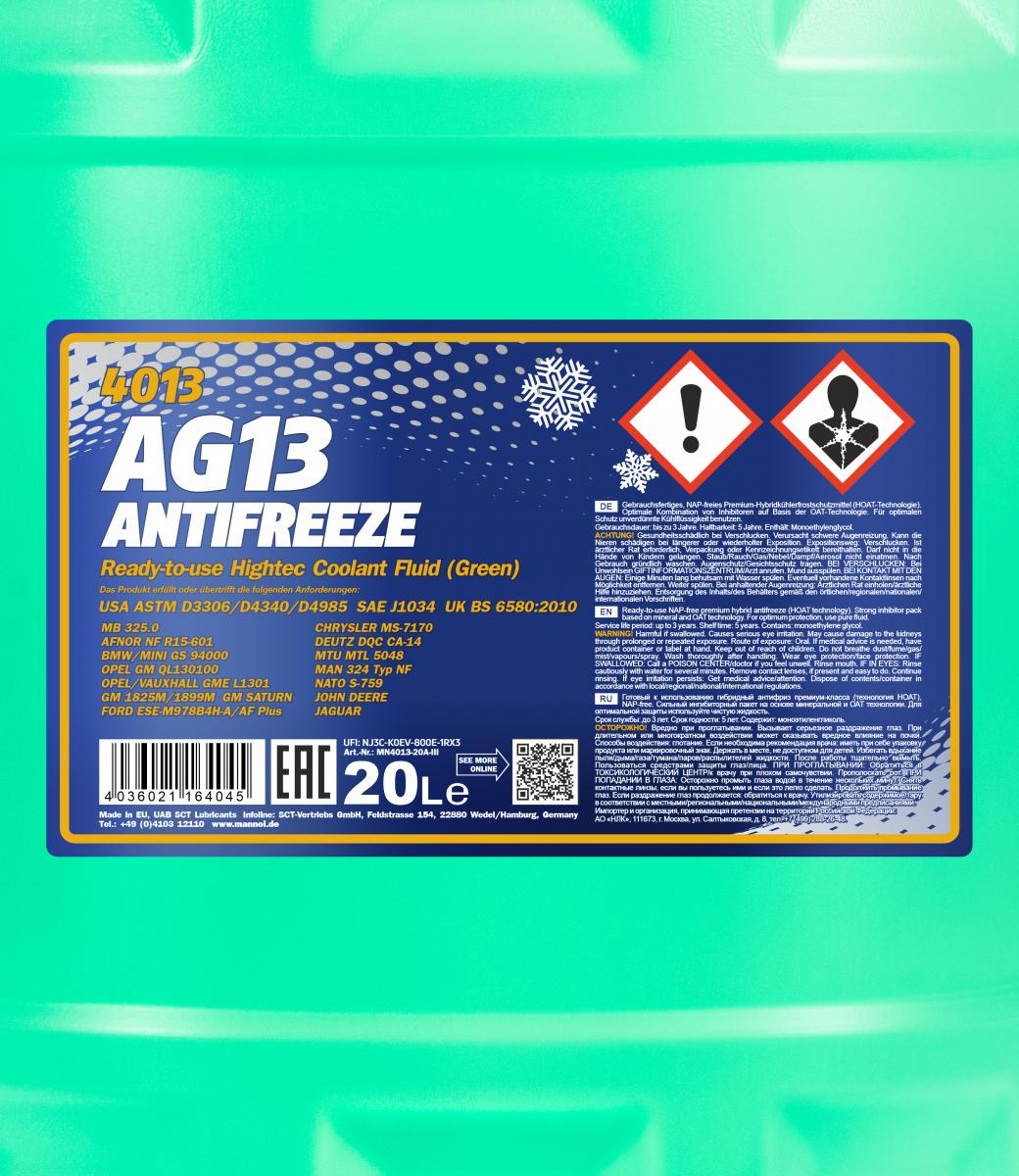 MN Antifreeze AG 13 (-40) Hightec 4036021164045 MN4013-20