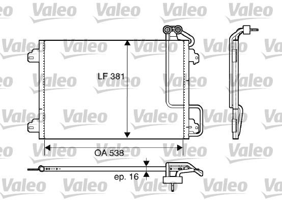 VALEO Kondensator, Klimaanlage (817509)