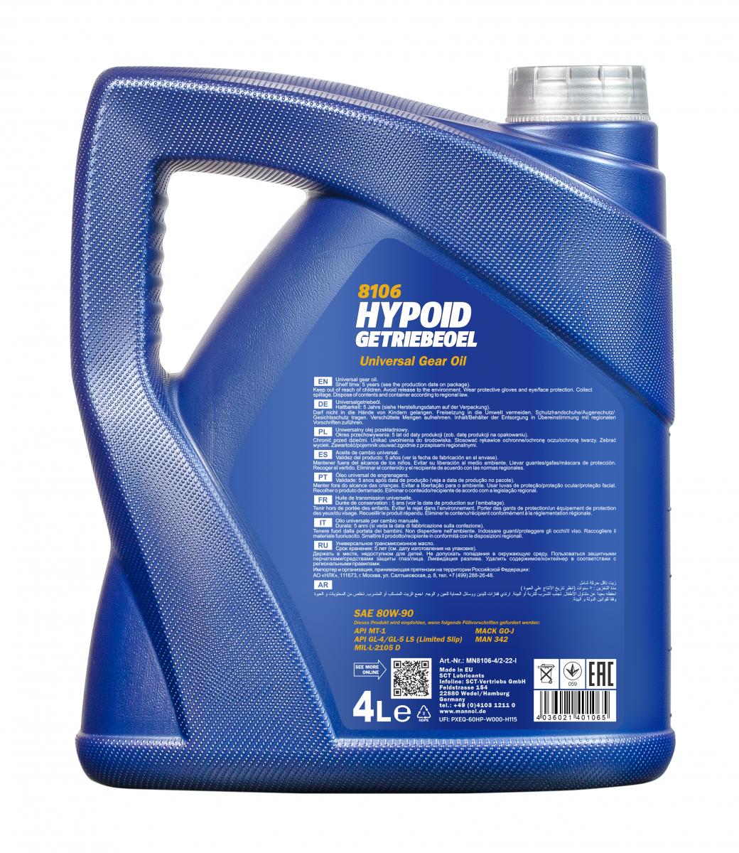 MN Hypoid 80W-90 GL-4/GL-5 LS 4036021401065 MN8106-4