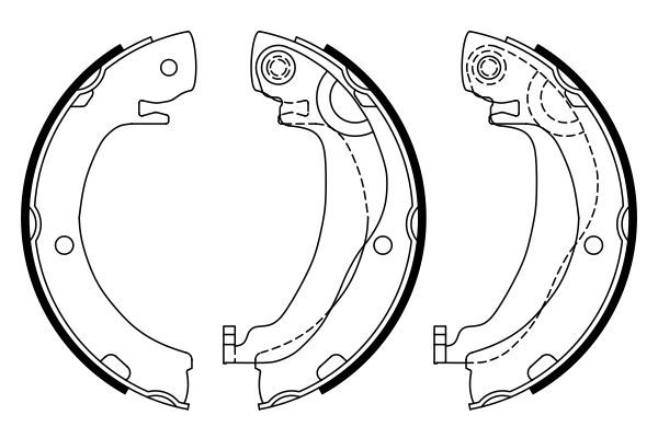 BOSCH Bremsbackensatz, Feststellbremse (0 986 487 937) BOSCH Bremsbackensatz, Feststellbremse (0 986 487 937)