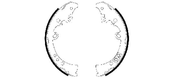 TEXTAR Bremsbackensatz (91066300)