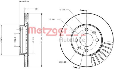 METZGER Bremsscheibe (6110707)
