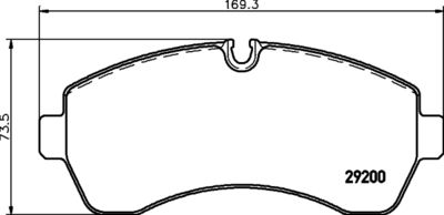 HELLA Bremsbelagsatz, Scheibenbremse (8DB 355 005-531)