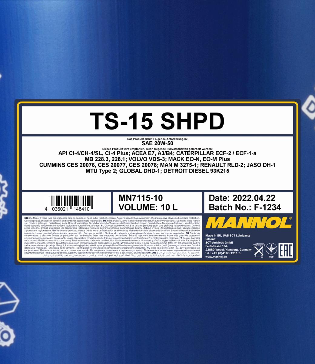 MN TS-15 20W-50 SHPD