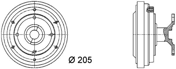 MAHLE Kupplung, Kühlerlüfter (CFC 41 000P) MAHLE Kupplung, Kühlerlüfter (CFC 41 000P)