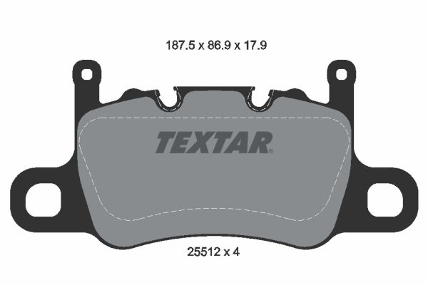 TEXTAR Bremsbelagsatz, Scheibenbremse (2551203)