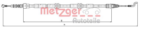 METZGER Seilzug, Feststellbremse (10.7394) 4250032442682 10.7394