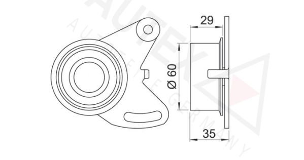 AUTEX Spannrolle, Zahnriemen (641162)