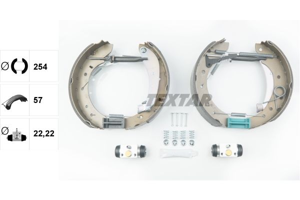 TEXTAR Bremsbackensatz (84049601)