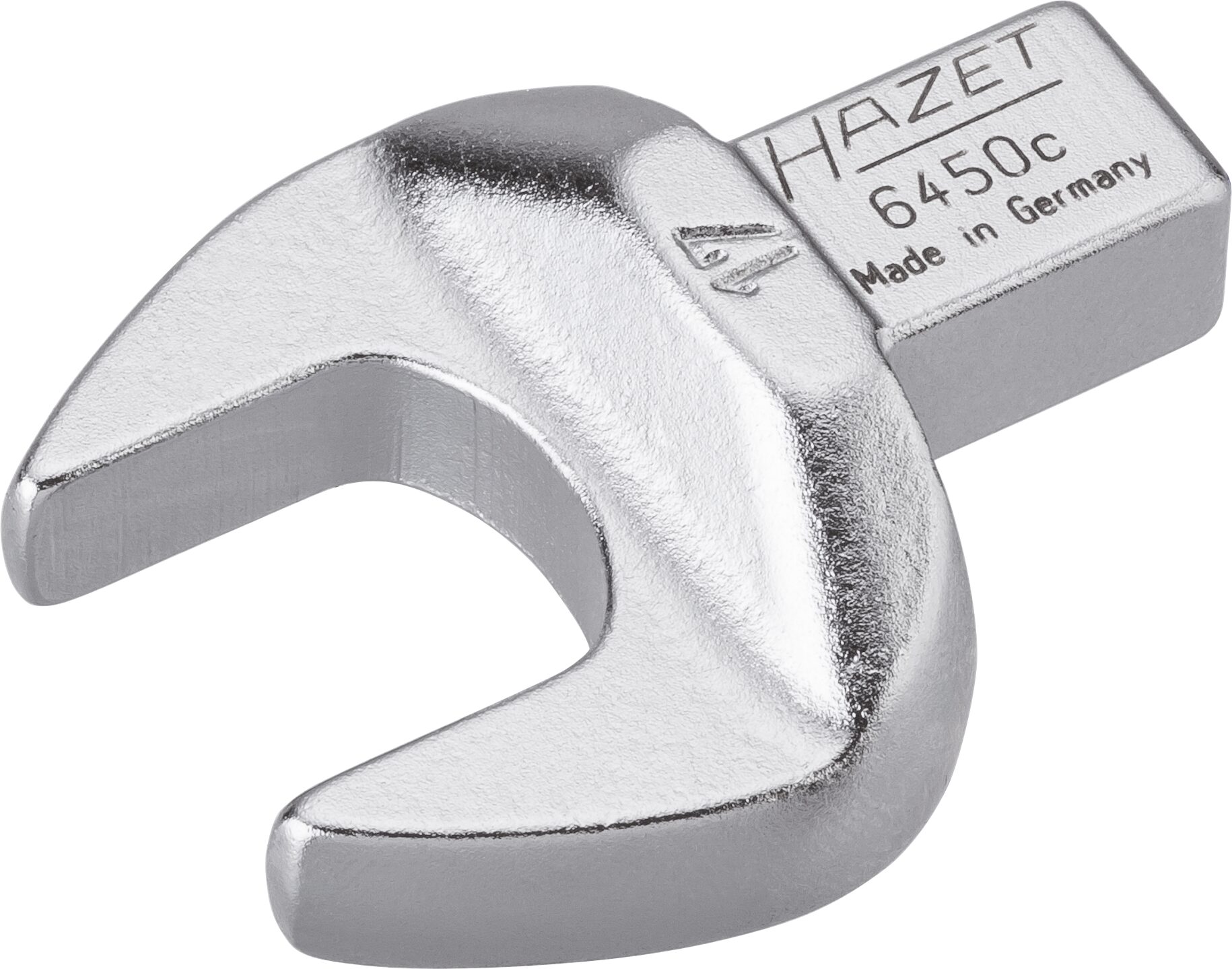 HAZET Einsteck-Maulschlüssel 6450C-17 ∙ Einsteck-Vierkant 9 x 12 mm ∙ Außen-Sechskant Profil ∙ 17 mm