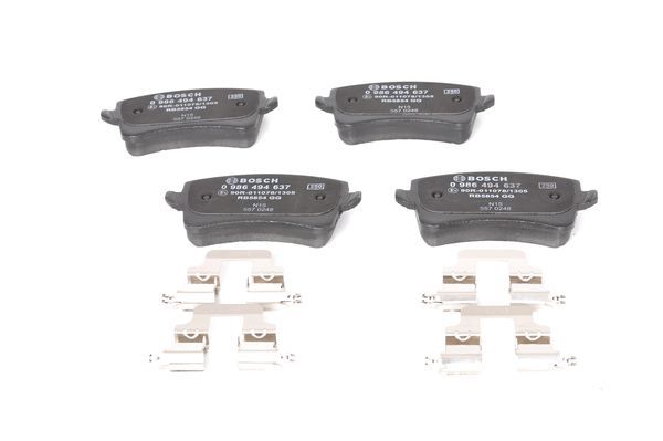 BOSCH Bremsbelagsatz, Scheibenbremse (0 986 494 637)