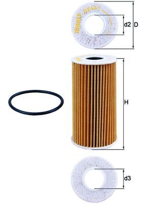 KNECHT Ölfilter (OX 441D)
