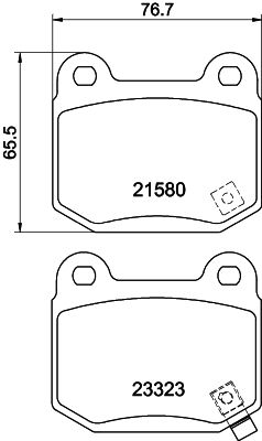 HELLA Bremsbelagsatz, Scheibenbremse (8DB 355 010-691)
