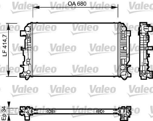 VALEO Kühler, Motorkühlung (735089)