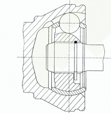 SPIDAN Gelenksatz, Antriebswelle (22454)