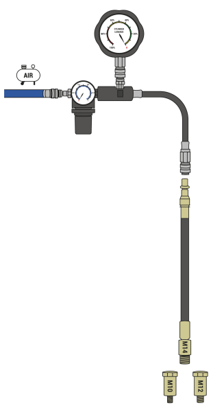 Zylinderlecktester Benzin optional Diesel/Sensor