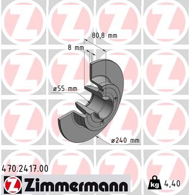 ZIMMERMANN Bremsscheibe (470.2417.00)